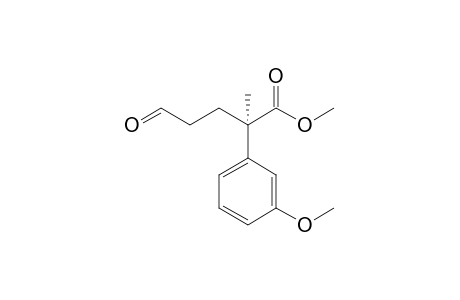 (2R)-2-(3-methoxyphenyl)-2-methyl-5-oxopentanoic acid methyl ester