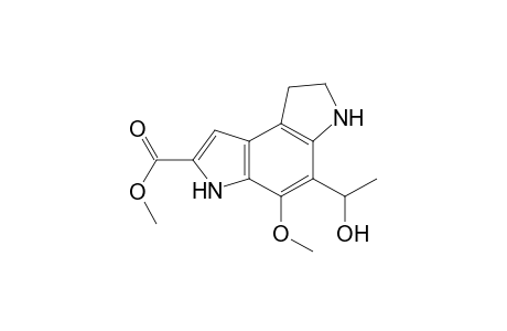 Benzo[1,2-b:4,3-b']dipyrrole-2-carboxylic acid, 3,6,7,8-tetrahydro-5-(1-hydroxyethyl)-4-methoxy-, methyl ester