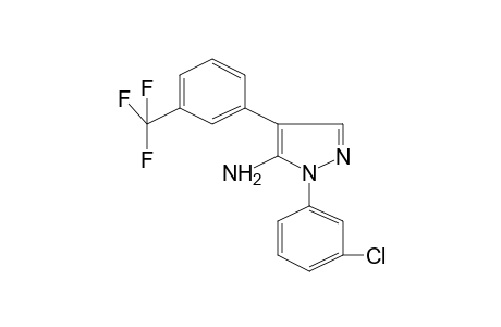 5-AMINO-1-(m-CHLOROPHENYL)-4-(alpha,alpha,alpha-TRIFLUORO-m-TOLYL)PYRAZOLE