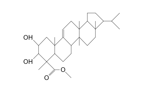 2a,3b-Dihydroxy-fern-9(11)-en-23-oic acid, methylester