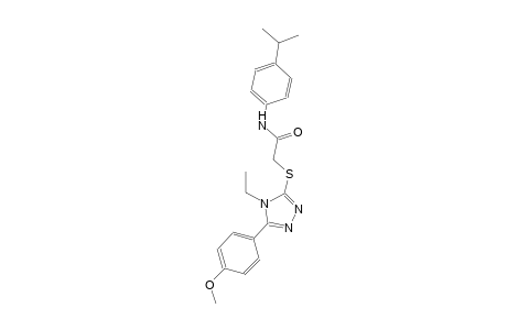 2-{[4-ethyl-5-(4-methoxyphenyl)-4H-1,2,4-triazol-3-yl]sulfanyl}-N-(4-isopropylphenyl)acetamide