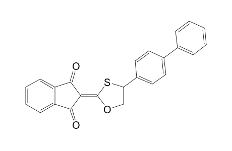 4-(4-Biphenyl)-2-(1,3-dioxoindan-2-ylidene)-1,3-oxathiolane
