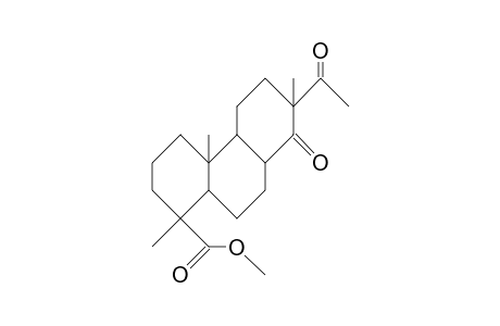 14,15-Diketo-18-isopimaranoic acid, methyl ester