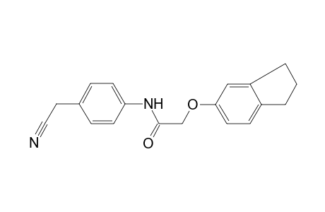 Acetamide, N-(4-cyanomethylphenyl)-2-(indan-5-yloxy)-