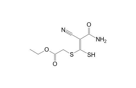 2-[[(E)-3-amino-2-cyano-1-mercapto-3-oxoprop-1-enyl]thio]acetic acid ethyl ester