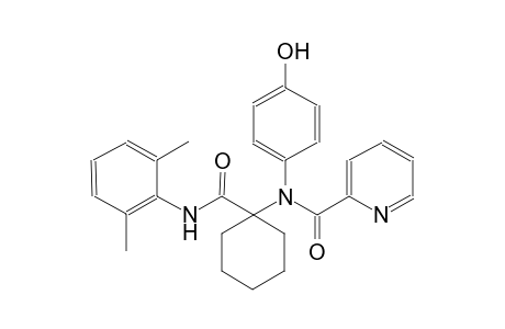 2-pyridinecarboxamide, N-[1-[[(2,6-dimethylphenyl)amino]carbonyl]cyclohexyl]-N-(4-hydroxyphenyl)-