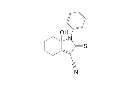 7a-Hydroxy-1-phenyl-2-thioxo-2,4,5,6,7,7a-hexahydro-1H-indole-3-carbonitrile