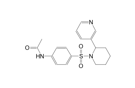 N-(4-{[2-(3-pyridinyl)-1-piperidinyl]sulfonyl}phenyl)acetamide