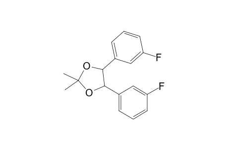 (4RS,5RS)-2,2-Dimethyl-4,5-bis(3-fluorophenyl)-1,3-dioxolane