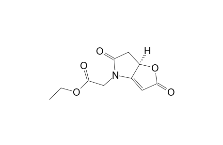 4H-Furo[3,2-b]pyrrole-4-acetic acid, 2,5,6,6a-tetrahydro-2,5-dioxo-, ethyl ester, (R)-