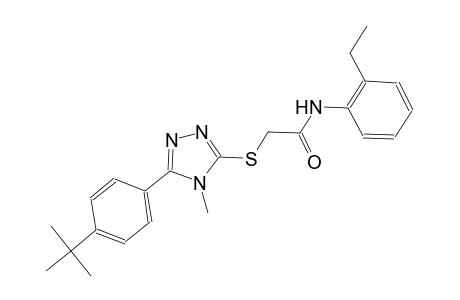 2-{[5-(4-tert-butylphenyl)-4-methyl-4H-1,2,4-triazol-3-yl]sulfanyl}-N-(2-ethylphenyl)acetamide
