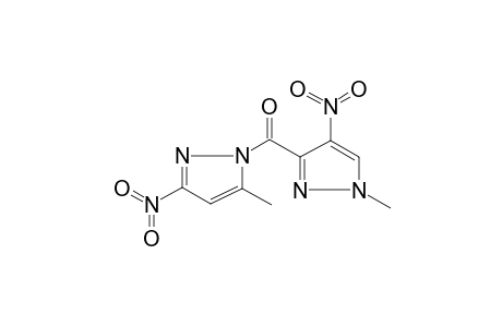 1-Methyl-3-[(5-methyl-3-nitro-1H-pyrazol-1-yl)carbonyl]-4-nitro-1H-pyrazole