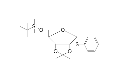 .alpha.-D-Ribofuranoside 2,3-O-isopropylidene-1-phenylthio-5-(t-butyldimethylsilyl)-