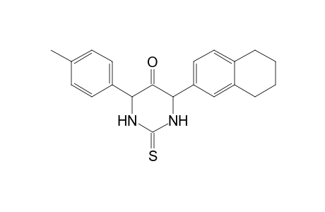 4-(4-Methylphenyl)-6-(5,6,7,8-tetrahydronaphthalen-2-yl)-2-thioxo-tetrahydropyrimidin-5(6H)-one