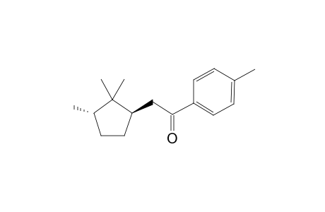 1-(4-Methylphenyl)-2-((1R,3S)-2,2,3-trimethylcyclopent-1-yl)ethan-1-one