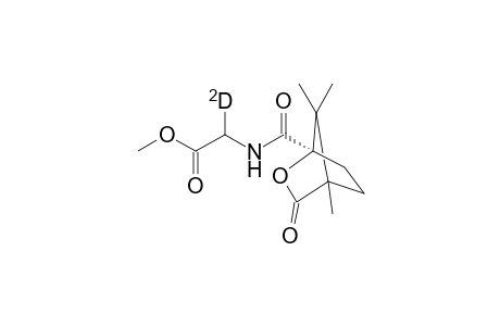 Methyl 2-[(R)-N-(4,7,7-Trimethyl-2-oxa-3-oxocyclo[2.2.1]heptyl)amido].alpha.[2H]acetate