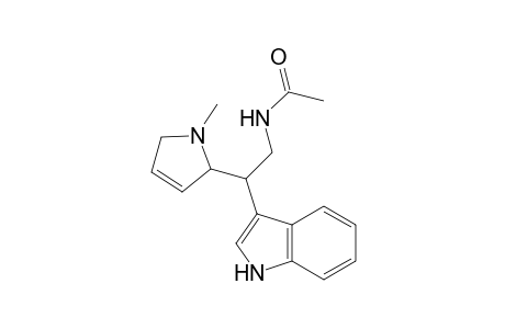 Acetamide, N-[2-(2,5-dihydro-1-methyl-1H-pyrrol-2-yl)-2-(1H-indol-3-yl)ethyl]-