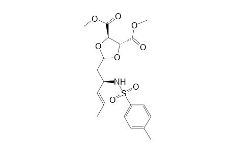 1,3-Dioxolane-4,5-dicarboxylic acid, 2-[2-[[(4-methylphenyl)sulfonyl]amino]-3-pentenyl]-, dimethyl ester, [4R-[2.alpha.(2R*,3E),4.alpha.,5.beta.]]-