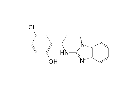 4-chloro-2-{1-[(1-methyl-1H-benzimidazol-2-yl)amino]ethyl}phenol