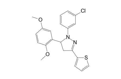 1-(3-Chlorophenyl)-4,5-dihydro-5-(2,5-dimethoxyphenyl)-3-(thiophen-2-yl)-1H-pyrazole