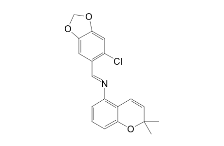 N-(2,2-DIMETHYLCHROMEN-5-YL)-2-CHLORO-4,5-METHYLENEDIOXY-PHENYLMETHANIMINE