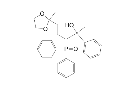 5-Diphenylphosphinoyl-6-hydroxy-6-phenylheptane-2-one ethylene acetal