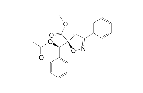 SYN-5-CARBOMETHOXY-5-(1'-ACETOXY-1'-PHENYLMETHYL)-3-PHENYL-4,5-DIHYDROISOXAZOLE;MAJOR_STEREOMER