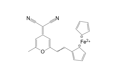 2-(2-Ferrocenylvinyl-6-methyl-4H-pyran-4-yliden)malononitrile
