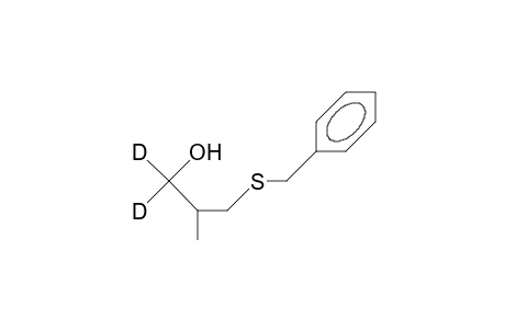 3-Benzylthio-2-methyl-1,1-dideuterio-propanol
