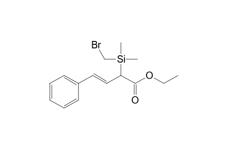 (E)-2-[bromomethyl(dimethyl)silyl]-4-phenyl-3-butenoic acid ethyl ester