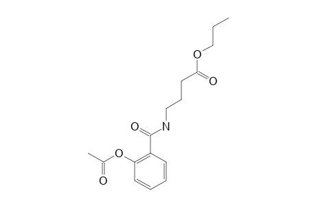 4-(2-ACETOXYBENZOYLAMINO)-BUTYRIC-ACID-NORMAL-PROPYLESTER