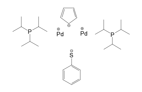 Mu-(Benzolthiolato)-Mu-(Cyclopentadienyl)-bis(triisopropylphosphan)dipalladium(I)