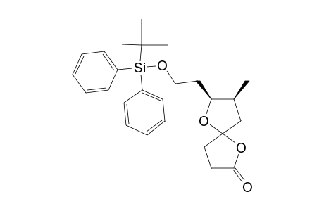 (7S,8S)-7-[(2'-TERT.-BUTYLDIPHENYLSILYLOXY)-ETHYL]-8-METHYL-1,6-DIOXASPIRO-[4.4]-NONAN-2-ONE