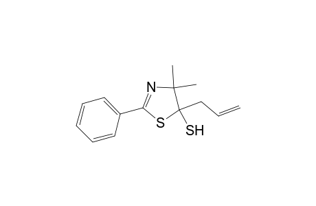 5-Thiazolethiol, 4,5-dihydro-4,4-dimethyl-2-phenyl-5-(2-propenyl)-