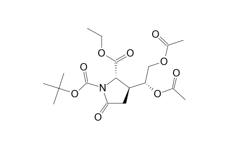 Ethyl (2R,3R)-N-(tert-Butoxycarbonyl)-3-[(S)-1,2-diacetoxyethyl]-5-oxopyrrolidine-2-carboxylate