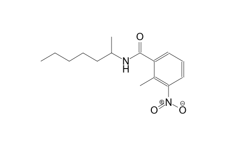 2-methyl-N-(1-methylhexyl)-3-nitrobenzamide