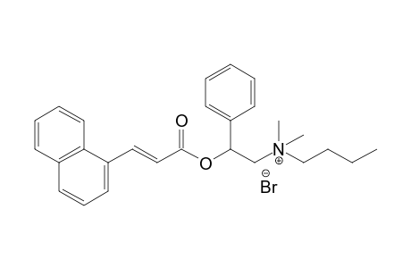 butyldimethyl(beta-hydroxyphenethyl)ammonium bromide, trans-1-naphthaleneacrylate