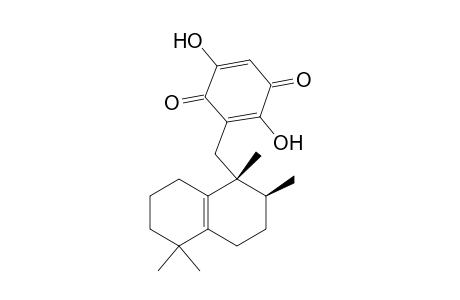2,5-dihydroxy-3-[[(1R,2S)-1,2,5,5-tetramethyl-2,3,4,6,7,8-hexahydronaphthalen-1-yl]methyl]-1,4-benzoquinone