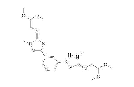 2,2'-m-Phenylenebis[4,5-dihydro-5-(2,2'-dimethoxyethylimino)-4-methyl-1,3,4-thiadiazole]
