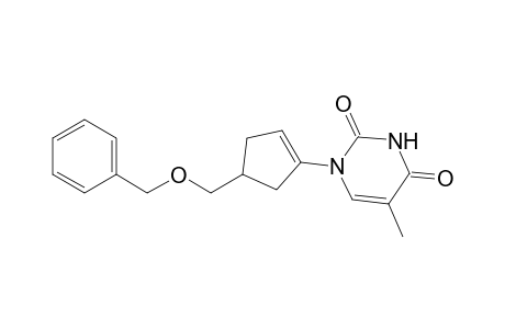 (+-)-1-(4-Benzyloxymethyl-cyclopent-1-enyl)-5-methyl-1H-pyrimidin-2,4-dione