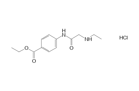 4-ethylaminoacetamidobenzoic acid, ethyl ester, hydrochloride
