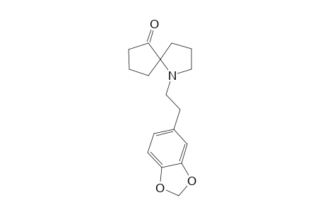 1-Aza-1-[2-[3,4-(methylenedioxy)phenyl]ethyl]spiro[4.4]nonan-6-one