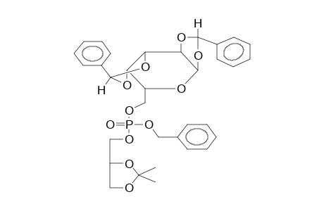 BENZYL(D,L-2,3-ISOPROPYLIDENDIOXY-1-PROPYL)(1,2;3,4-DIBENZYLIDEN-D-GALACTOPYRANOSO-6)PHOSPHATE