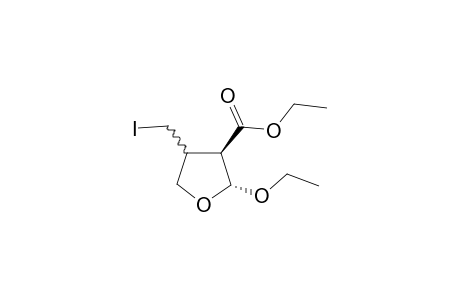 (2R,3R)-2-Ethoxy-4-iodomethyl-tetrahydro-furan-3-carboxylic acid ethyl ester