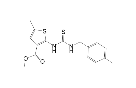 methyl 5-methyl-2-({[(4-methylbenzyl)amino]carbothioyl}amino)-3-thiophenecarboxylate