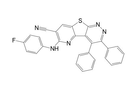 7-Cyano-6-(4-fluorophenylamino)-3,4-diphenylpyrido[2',3':4,5]thieno[2,3-c]pyridazine