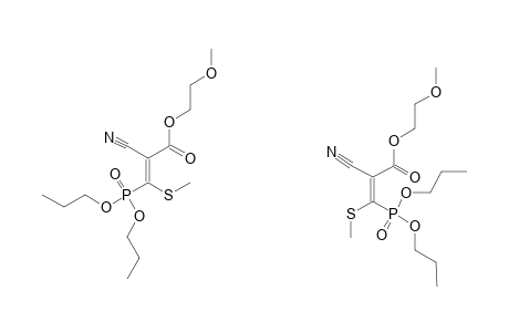 METHOXYETHYL-2-CYANO-3-METHYLTHIO-3-(DI-N-PROPOXYPHOSPHONYL)-ACRYLATE