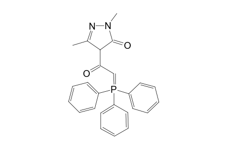 1,3-Dimethyl-4-[2'-(triphenylphosphoranylidene)-1'-oxoethyl]fpyrazol-5-one