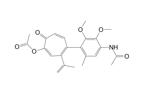 5-(4-acetamido-2,3-dimethoxy-6-methylphenyl)-4-isopropenyltropolone acetate