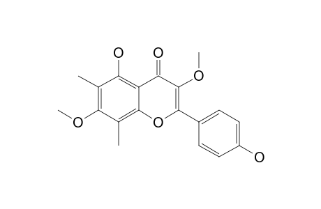 6,8-DI-C-METHYLKAEMPFEROL-3,7-DIMETHYLETHER;6,8-DI-C-METHYL-3,7-DIMETHOXY-5,4'-DIHYDROXYFLAVONE
